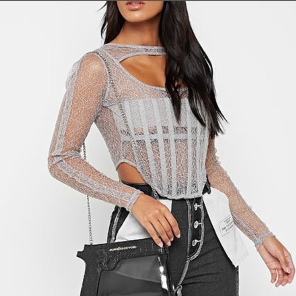 LACE CORSET TOP - NEW WITH TAGS